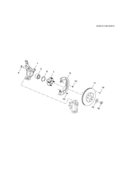 FRONT SUSPENSION-STEERING Chevrolet Sail (2015 New Model) 2015-2017 HE,HF,HG69 HUB & DISC/FRONT