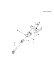 FRONT SUSPENSION-STEERING Chevrolet Sail (2015 New Model) 2015-2017 HB,HC,HD69 STEERING COLUMN & RELATED PARTS HPS(N40)