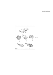 PARABRISA - LIMPADOR - ESPELHOS - PAINEL DE INSTRUMENTO - CONSOLE - PORTAS Chevrolet Sail (2015 New Model) 2015-2017 HC,HD69 LOCK CYLINDER SET (ATG)