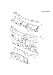 BODY MOLDINGS-SHEET METAL-REAR COMPARTMENT HARDWARE-ROOF HARDWARE Chevrolet Sail (2015 New Model) 2015-2017 HB,HC,HD69 SHEET METAL/BODY DASH PANEL