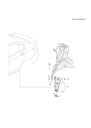 BODY MOLDINGS-SHEET METAL-REAR COMPARTMENT HARDWARE-ROOF HARDWARE Chevrolet Sail (2015 New Model) 2015-2017 HB,HC,HD69 WHEELHOUSE LINER