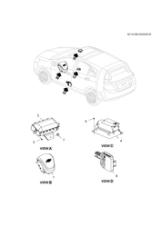 GARNITURE INT. SIÈGE AV.- CEINTURES DE SÉCURITÉ Chevrolet Sail (2015 New Model) 2015-2017 HB,HC,HD69 SAC GONFLABLE