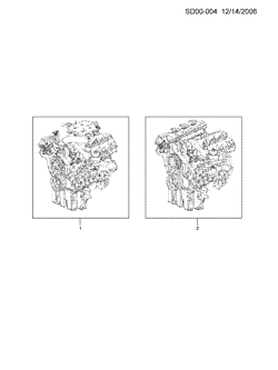 MOTOR 8 CILINDROS Cadillac SLS 2007-2009 D ENGINE ASM & PARTIAL ENGINE (LY7,LP1)