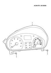 BODY MOUNTING-AIR CONDITIONING-INSTRUMENT CLUSTER Chevrolet N300 2010-2017 C16 CLUSTER ASM/INSTRUMENT PANEL