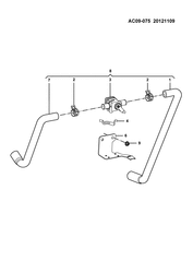 FRONT END SHEET METAL-HEATER-MAINTENANCE Chevrolet N300 Pickup 2013-2017 CG03 HOSES & PIPES/HEATER