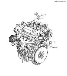 MOTEUR 4 CYLINDRES Chevrolet Optra 2014-2017 G69 ENGINE ASM-1.5L L4  & LIFT BRKTS(L2B)