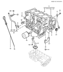MOTEUR 3 CYLINDRES Chevrolet Optra 2014-2017 G69 ENGINE ASM-1.5L L4  BLOCK & KONCK SENSOR & FILTER(L2B)