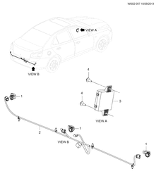 ЭЛЕКТРОПРОВОДКА ШАССИ - ЛАМПЫ Chevrolet Optra 2014-2017 G69 SENSOR SYSTEM/REAR OBJECT