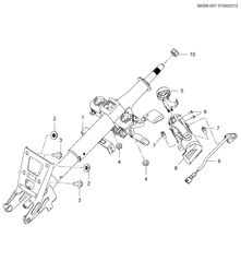 FRONT SUSPENSION-STEERING Chevrolet Optra 2014-2017 G69 STEERING COLUMN & RELATED PARTS