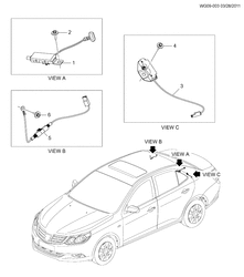 BODY MOUNTING-AIR CONDITIONING-INSTRUMENT CLUSTER Chevrolet Optra 2014-2017 G69 ANTENNA/MODULE CRCONT & RELATED PARTS