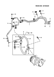 КРЕПЛЕНИЕ КУЗОВА-КОНДИЦИОНЕР-КОМБИНАЦИЯ ПРИБОРОВ Chevrolet Optra 2014-2017 G69 A/C REFRIGERATION SYSTEM (L2B)