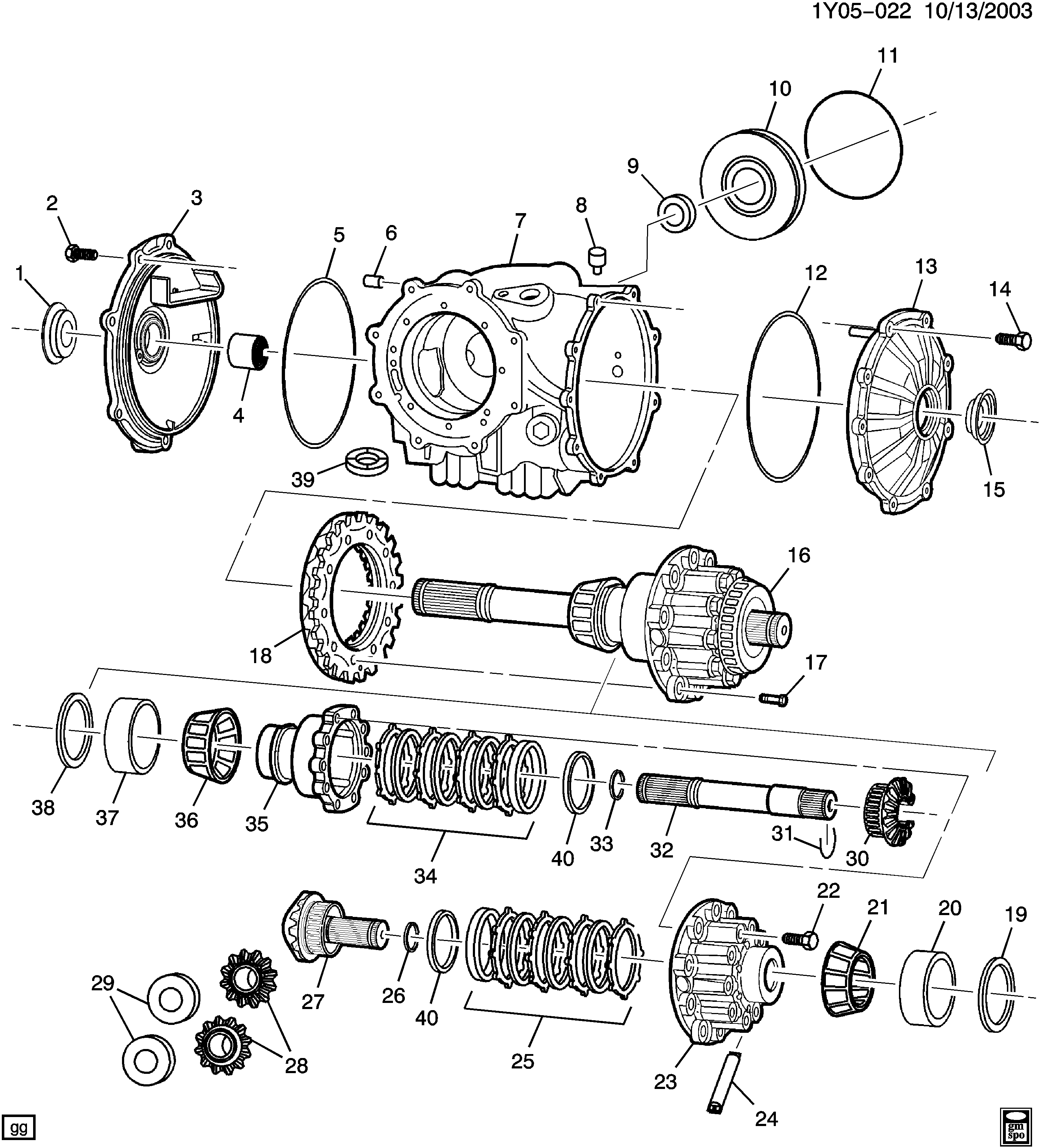 1997-2004 Y DIFFERENTIAL CARRIER PART 2 (SIDES)