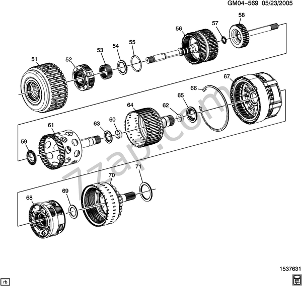20112015 ES AUTOMATIC TRANSMISSION (MYC) (6L80) CLUTCH ASSEMBLIES
