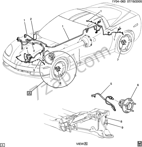 20052013 Y BRAKE ELECTRICAL SYSTEM/ANTILOCK CHEVROLET corvette Corvette