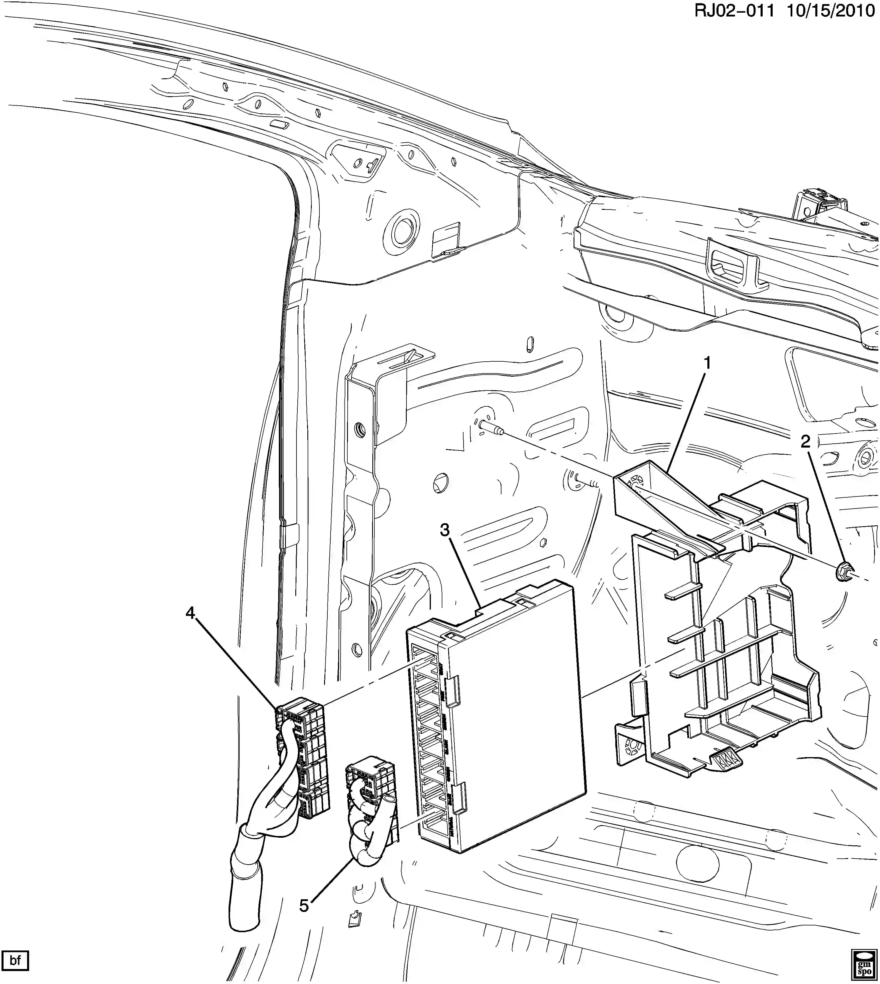 Chevrolet Sonic T300 Module/body control 部品 2012 - 2020 | EPC ヨーロッパ
