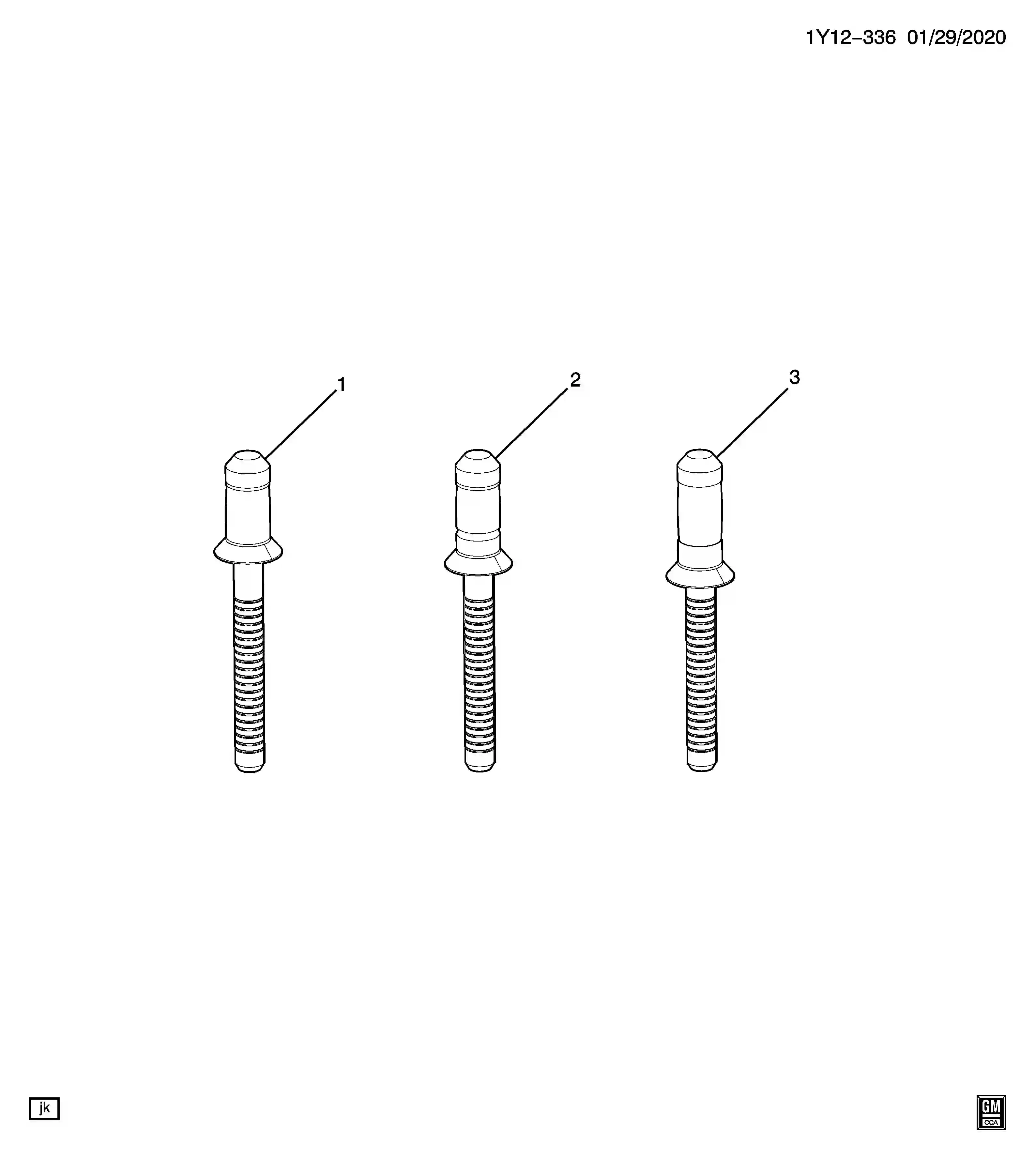 Chevrolet Corvette C8 Sheet metal/body-service rivets parts 2020 - 2025 ...