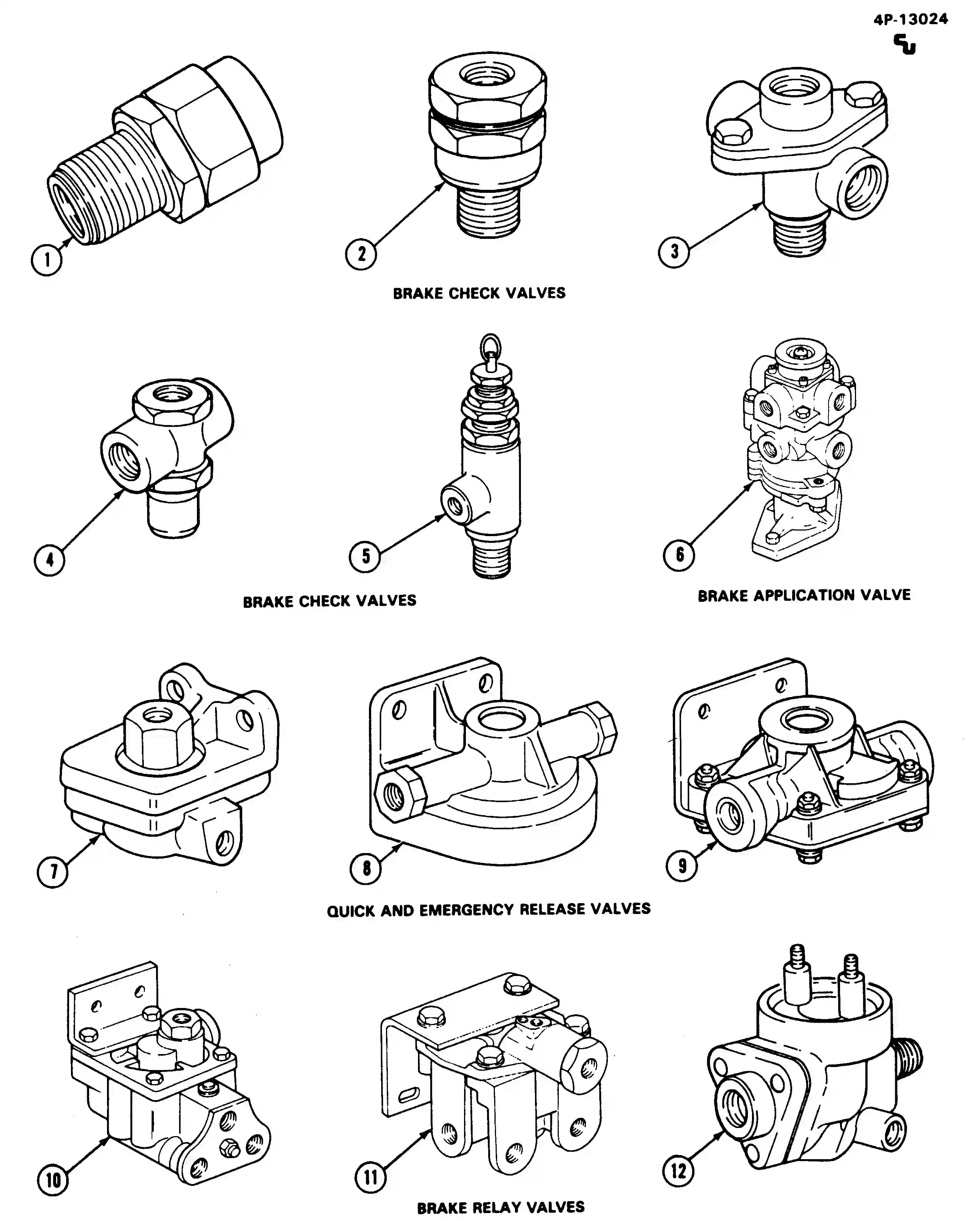 Chevrolet School Bus Chassis Brake valve identification chart (wje4 ...