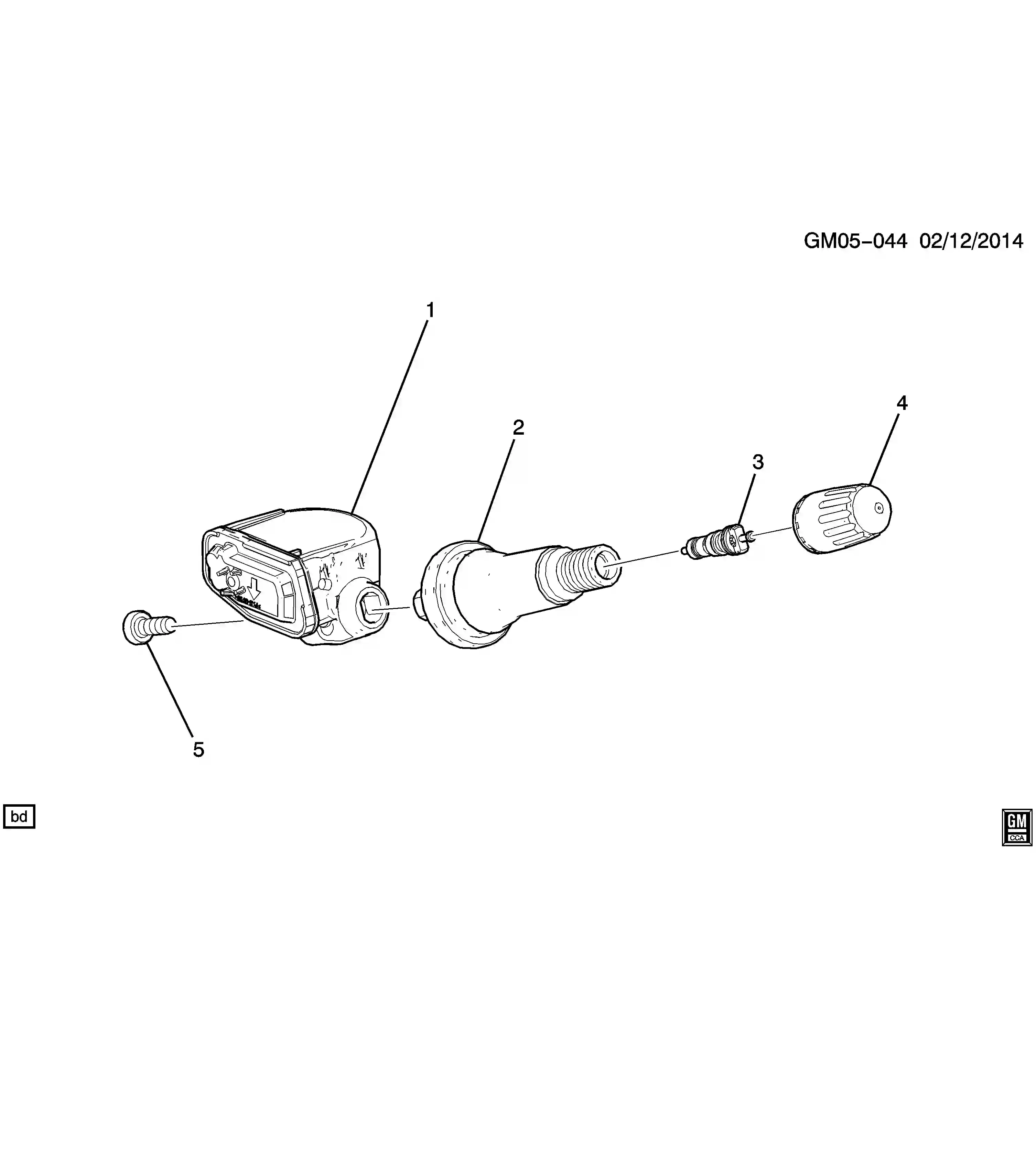 Buy Chevrolet Sonic T300 Tire pressure sensor parts online 2012 - 2020 ...