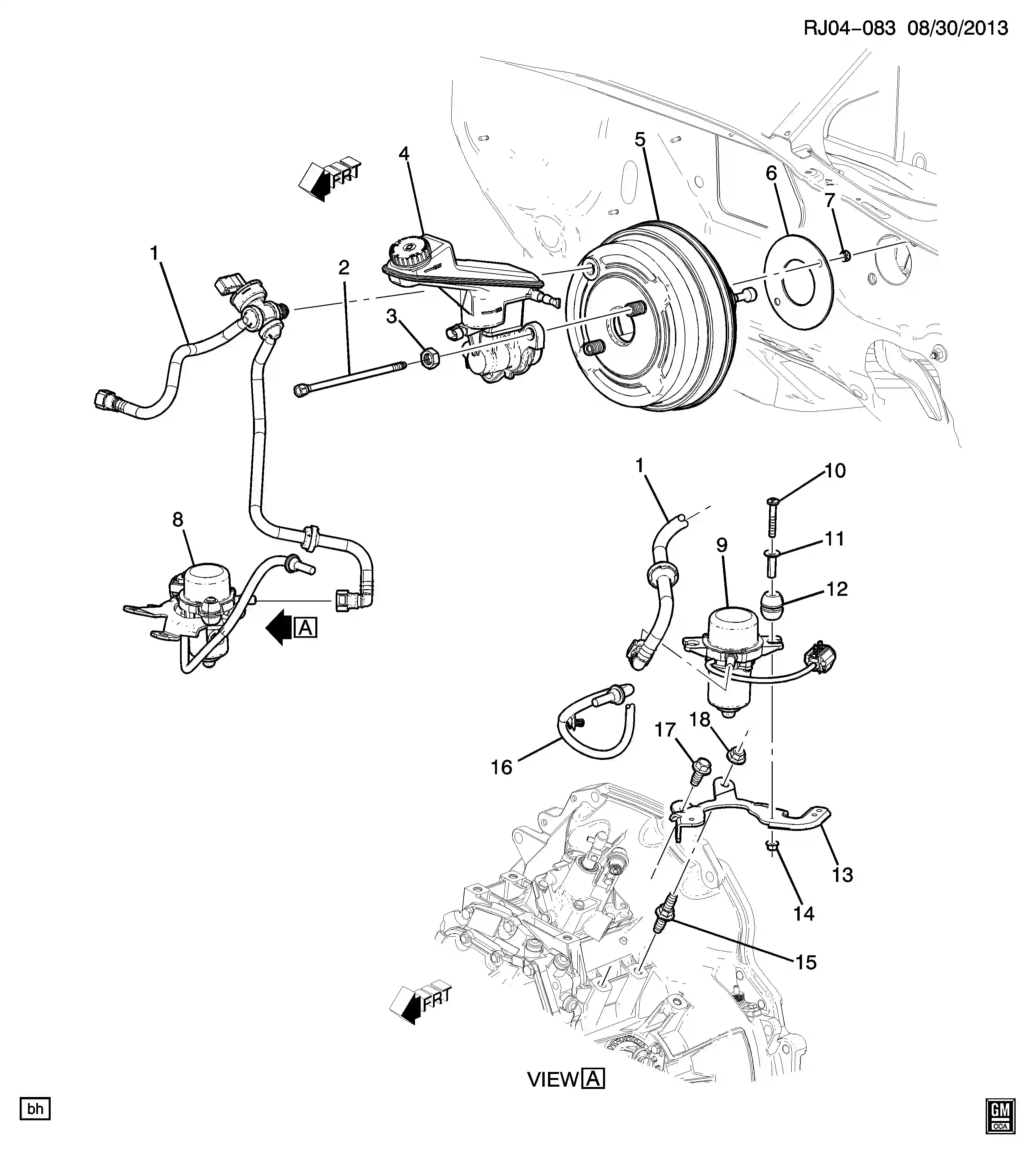 Chevrolet Tracker 3rd Generation Brake booster & master cylinder ...