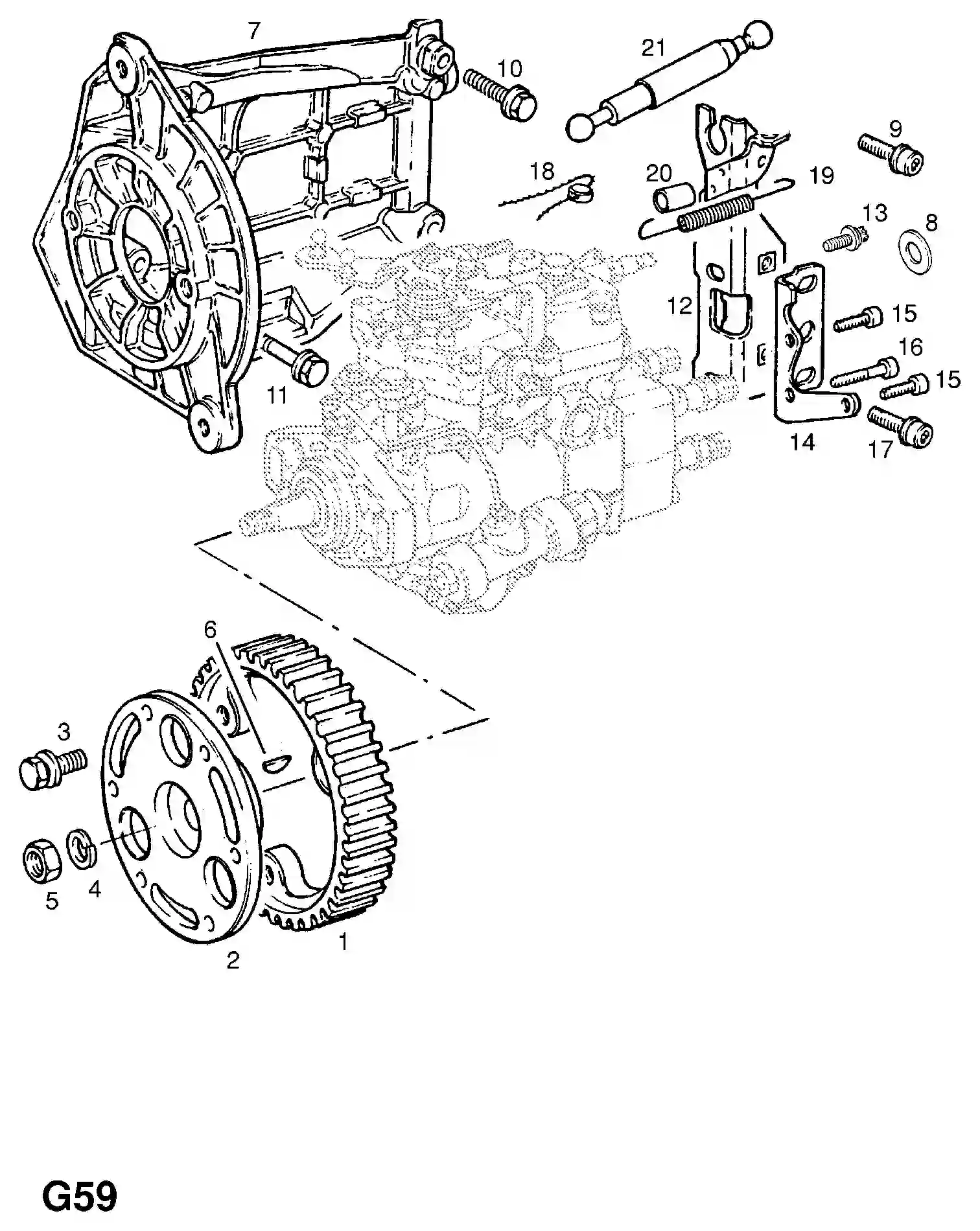 Opel Vectra A Fuel injection pump (contd.) / 17d[lu7], 17dr[lu7] diesel ...