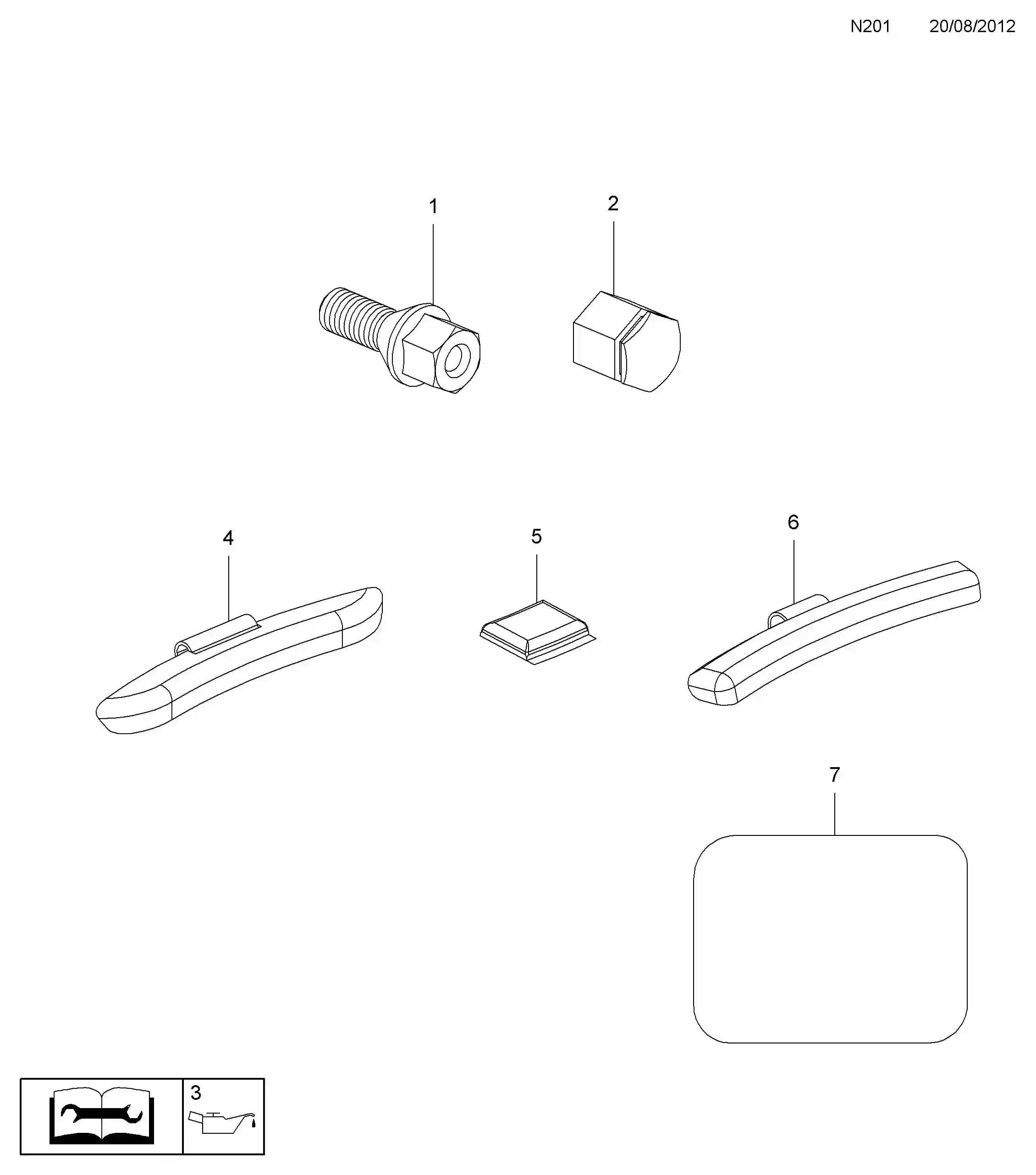 Opel Adam M13 Wheel fixings parts 2013 - 2019 | EPC5 Global
