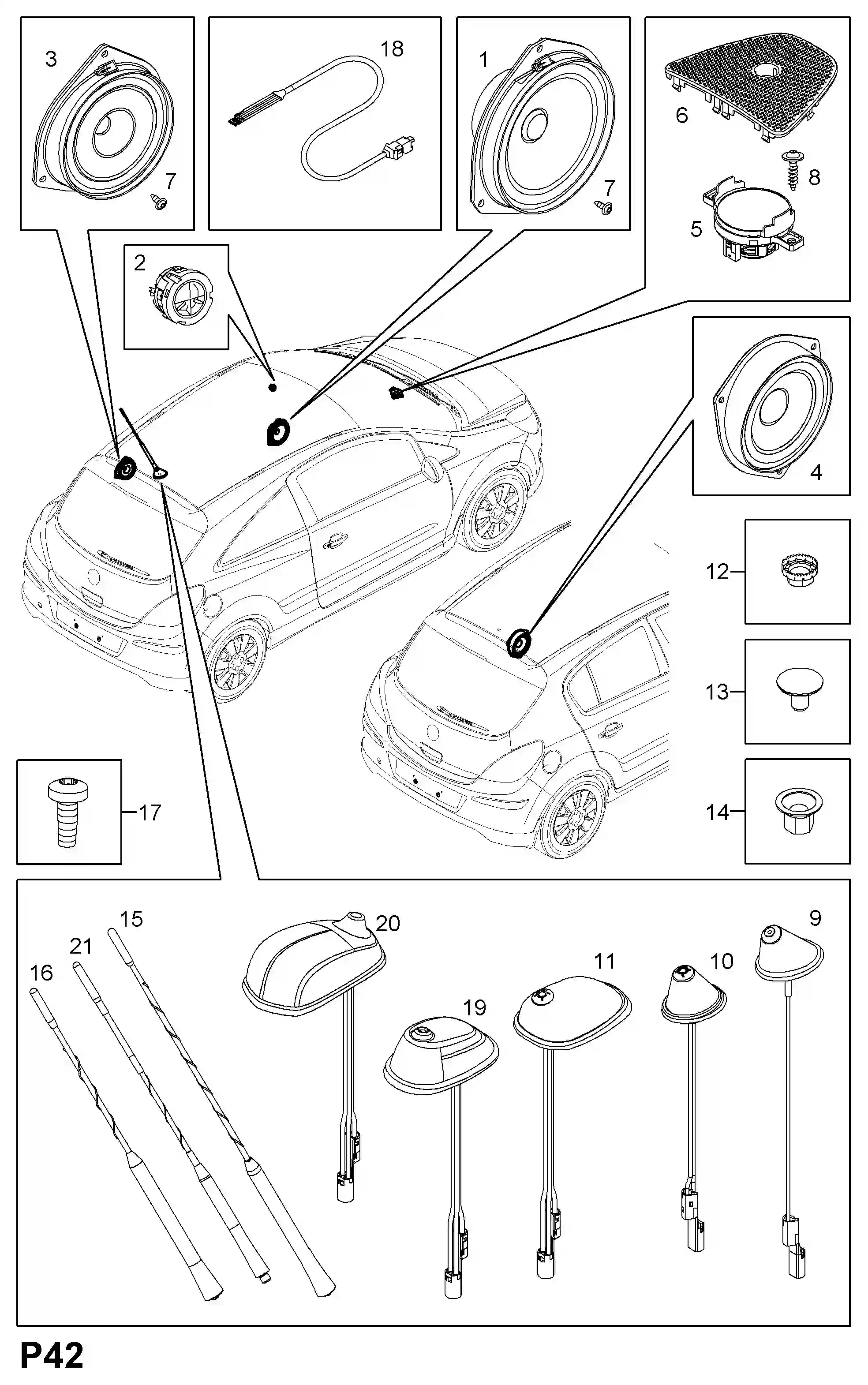 Türflügel Rückspiegel Glas Für Vauxhall Für Corsa D 2006-2014 E