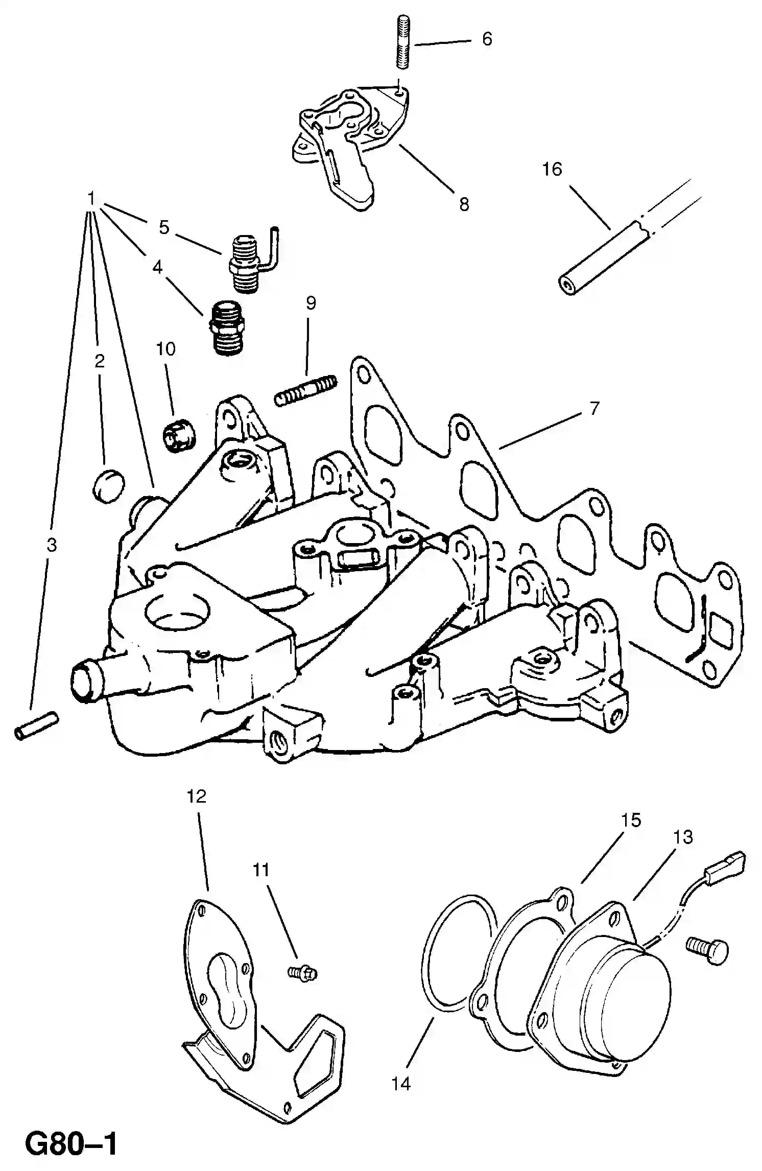 Opel Kadett E Induction manifold (contd.) / e18nv[lv9], s18nv[lv9 ...