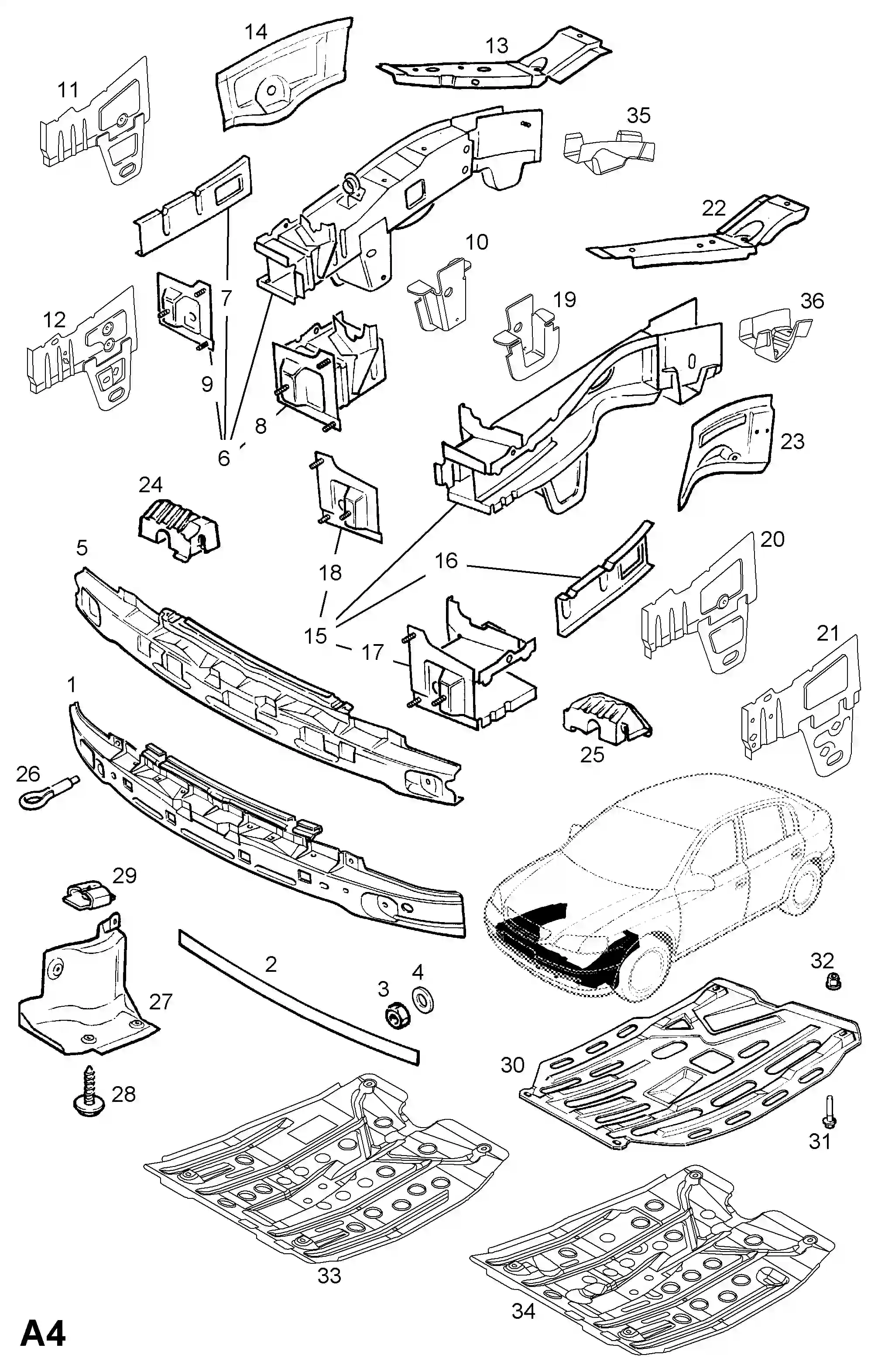 Kit Bras Avant 6 Pièces Pour Opel Astra G, Zafira A | Gauche & Droite, AJS Parts