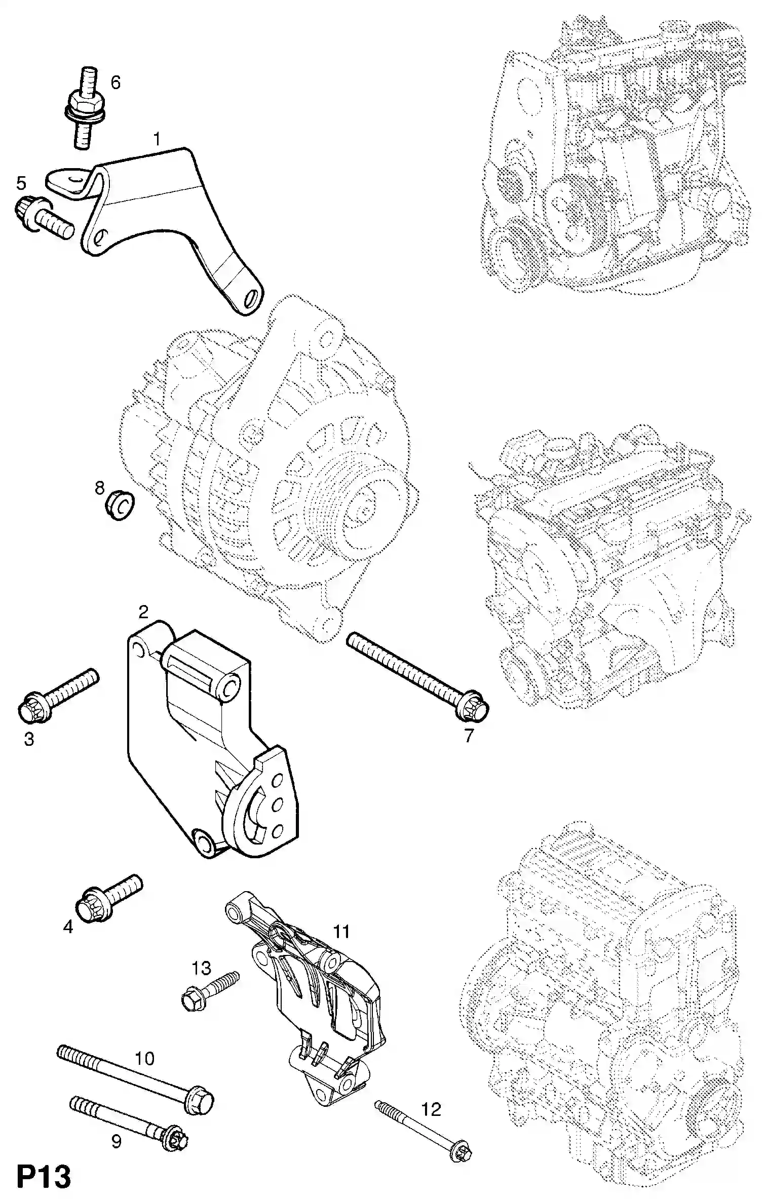 Buy Opel Signum Alternator fittings / z28nel[ldq], z28net[lp9] petrol ...