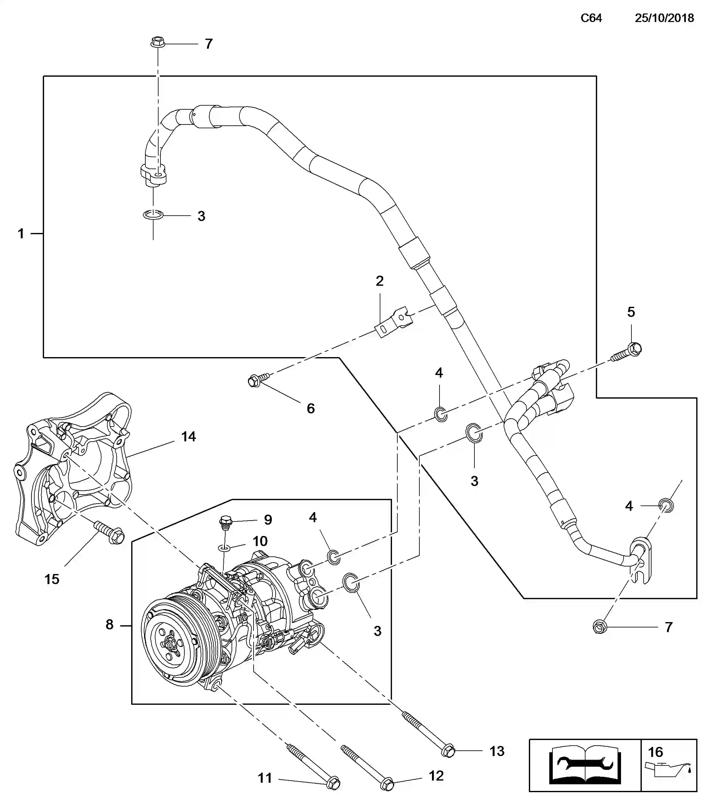 Opel Insignia B Kuehlmittelschlauch und fluessigkeitsleitungen ...