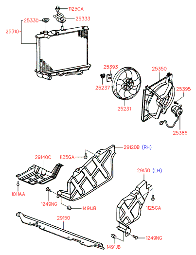 Шланг радиатора и бачок HYUNDAI ATOS PRIME 99 (1999-2000)