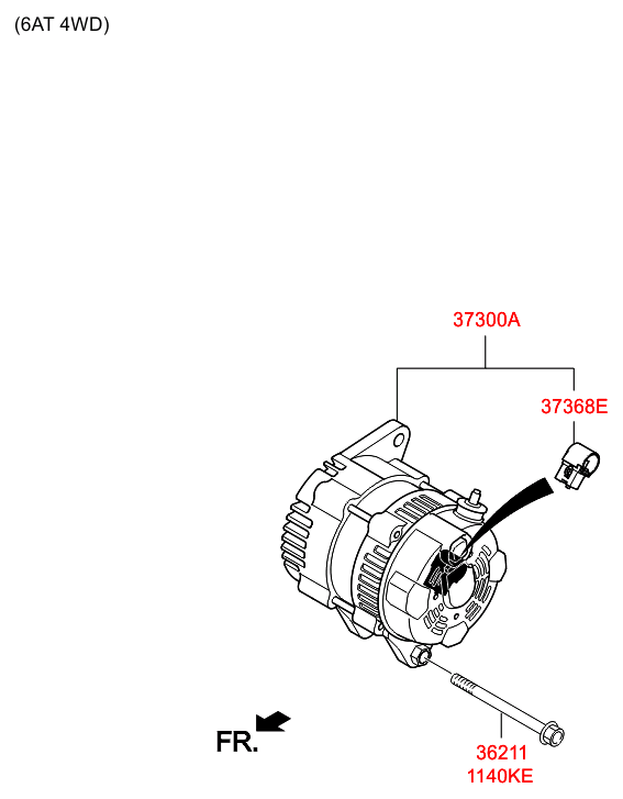 генератор в сборе (02/02) HYUNDAI IX35/TUCSON 11 (CZECH PLANT-EUR) (2011-2013)