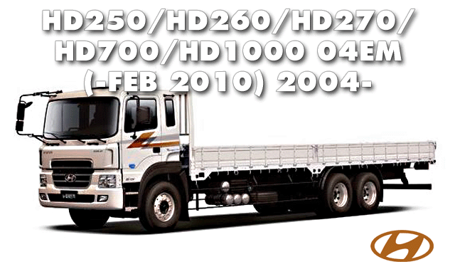 HD250/HD260/HD270/HD700/HD1000 04EM: -FEB.2010
