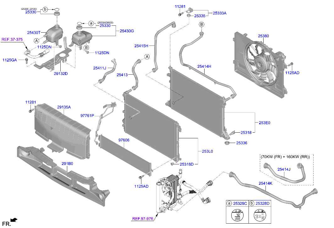 Hyundai Ioniq 5 Cooling system parts 2021 - 2024 | EPC Australia