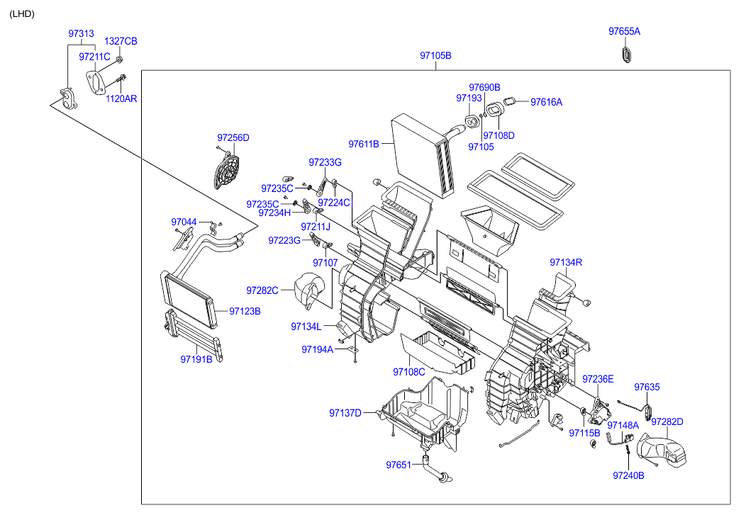 Hyundai Matrix 2nd Facelift Heater system-heater & blower parts 2008 ...