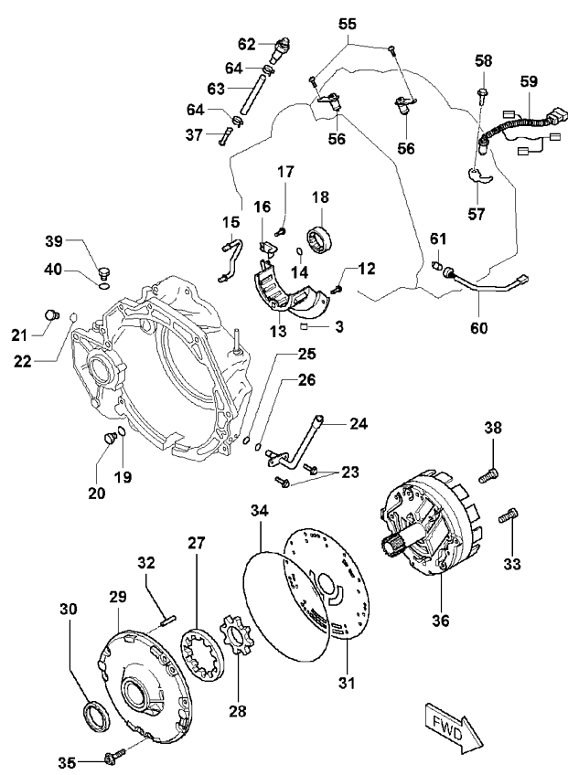 TORQUE CONVERTER, OIL PUMP & PIPING, AT (02/02) KIA CLARUS 98 (RHD) (19982000) [Europe]