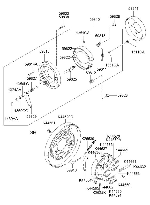 PARKING BRAKE KIA PAMAX 00 (20002003) [General]