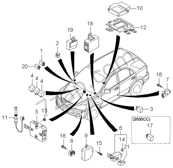 RELAY & MODULE KIA SORENTO 03 (20022006) [General]
