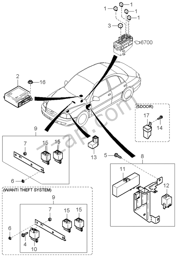 RELAYS & UNITS KIA RIO 00 (20002005) [General]