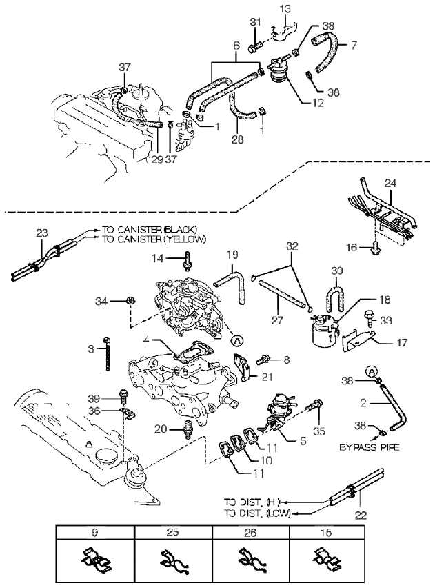 FUEL SYSTEM KIA PRIDE 99 (19992000) [Europe]