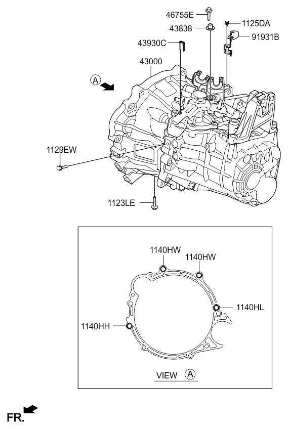 TRANSAXLE ASSY - MANUAL KIA SOUL 13 (2013-) [Europe]