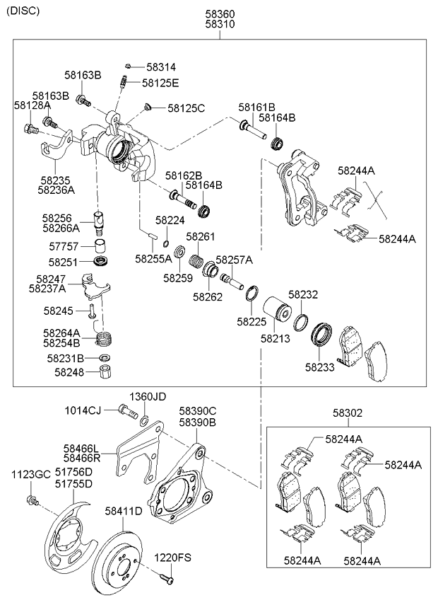 REAR WHEEL BRAKE (02/02) KIA PICANTO 04 SEP.2006 (2006) [Europe]