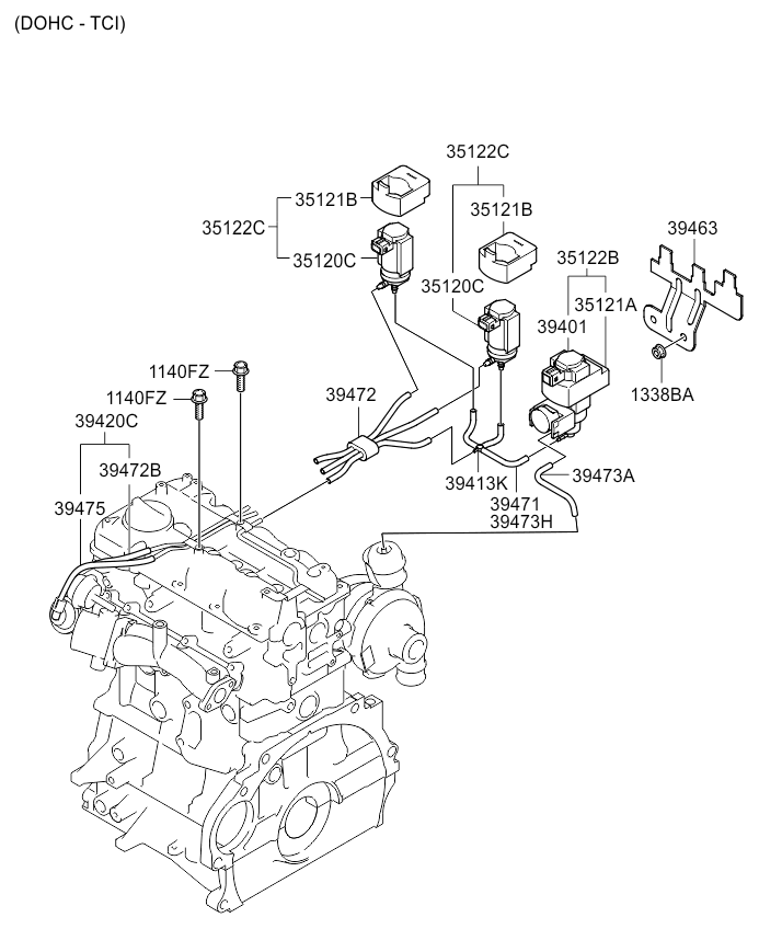 SOLENOID VALVE (02/02) KIA PICANTO 08 (2008) [CIS]