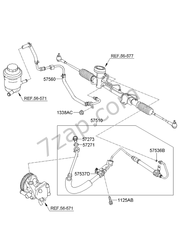 POWER STEERING HOSE & BRACKET KIA PICANTO 08 (2008) [일반사항]