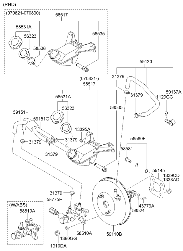 BRAKE MASTER CYLINDER (02/02) KIA PICANTO 08 (2008) [General]