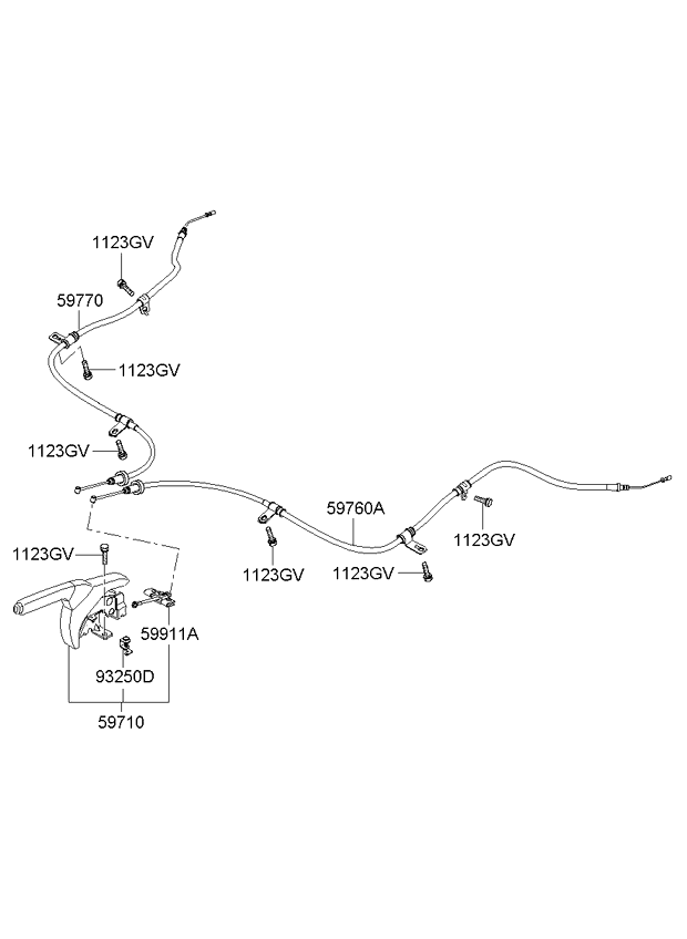 PARKING BRAKE KIA PICANTO 08 (2008) [General]