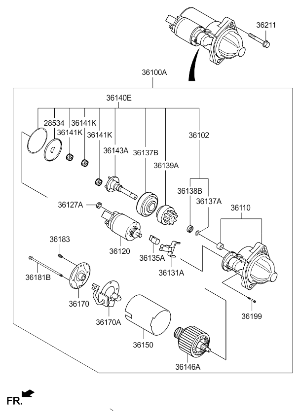 STARTER KIA SORENTO 15 (2014) [Middle East]