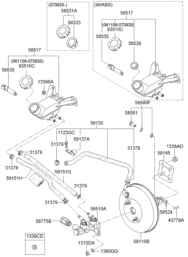 BRAKE MASTER CYLINDER KIA PICANTO 04 SEP.2006 (2006) [Middle East]