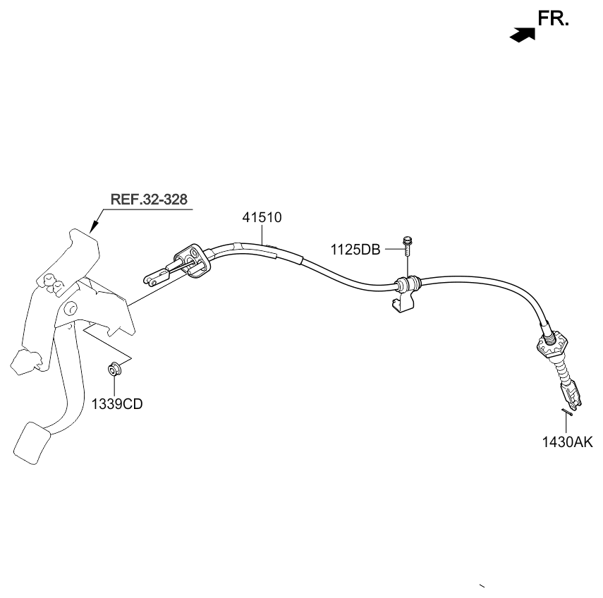 CLUTCH MASTER CYLINDER (MANUAL TRANSAXLE) KIA PICANTO 11 (20112015