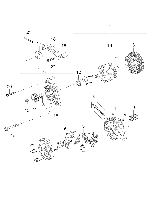 Генератор киа рио схема. Генератор Киа спектра сборочный. Втулка шкива генератора Киа спектра. Генератор Kia Shuma. Шкив генератора Киа спектра.